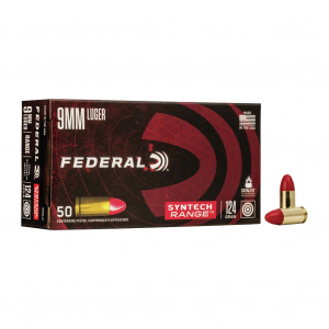 FEDERAL American Eagle 9mm Luger 124Gr Syntech Jacket 50CT Ammo (AE9SJ2)