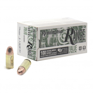 REMINGTON Range 9mm Luger 115Gr FMJ 100rd Cartridges (23972)