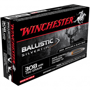 WINCHESTER Ballistic Silvertip 308 Win 150Gr Poly Tip 20rd Box Bullets (SBST308)