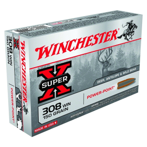 WINCHESTER Super-X .308 Win 150 Grain PP 20rd Box Rifle Ammo (X3085)