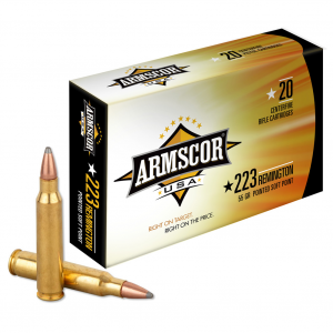 ARMSCOR 223 Rem 55 Grain PSP 20rd Box Rifle Ammo (AC223-2N)