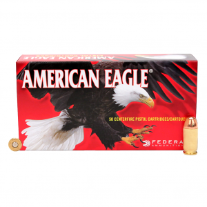 FEDERAL American Eagle 45 ACP 230 Grain FMJ Ammo, 50 Round Box (AE45A)