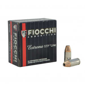 FIOCCHI 9mm Luger 115 Grain XTPHP Ammo, 25 Round Box (9XTP25)
