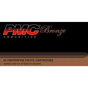 PMC Bronze 380 ACP 90 Grain FMJ Ammo, 50 Round Box (380A)
