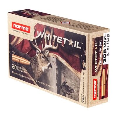 Norma Whitetail 308 Winchester Ammo - 308 Winchester 150gr Penetrating Soft Point 20/Box