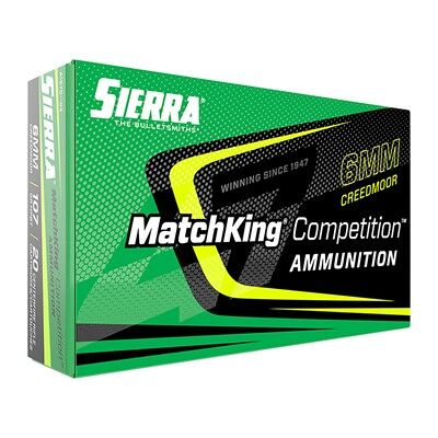 Sierra Bullets Matchking Competition 223 Remington Ammo - 223 Remington 77gr Matchking Competition 20/Box