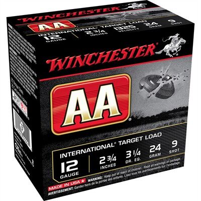 Winchester Aa International Ammo 12 Gauge 2-3/4" 7/8 Oz #9 Shot - 12 Gauge 2-3/4" 7/8 Oz #9 Shot 25/Box