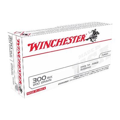 Winchester Usa White Box 300 Blackout Ammo - 300 Aac Blackout 200gr Subsonic Full Metal Jacket 20/Box