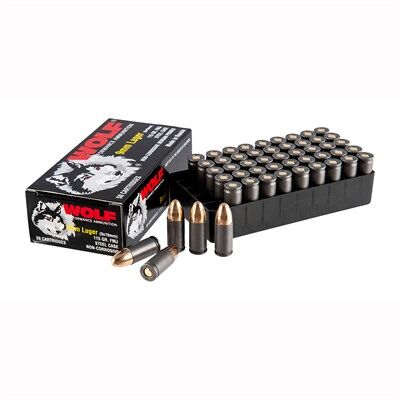 Wolf Performance 9mm Luger Ammo - 9mm Luger 115gr Full Metal Jacket 50/Box