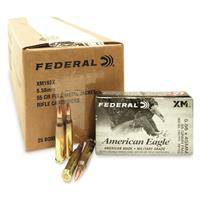 Federal American Eagle, .223 Remington, FMJBT, 55 Grain, 1,000 Rounds