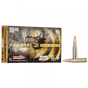 Federal Barnes TSX HP Rifle Ammunition 308 Win 165gr 2650 fps 20/ct