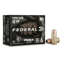 Federal Personal Defense Punch, .40 S&W, JHP, 165 Grain, 20 Rounds