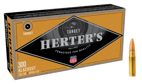 Herter's Target Centerfire Rifle Ammo - .300 AAC Blackout - 125 Grain - FMJ - 20 Rounds