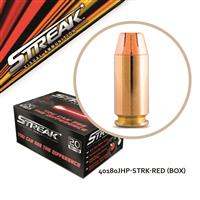 Streak Visual, .40 S&W, Jacketed Hollow Point, 180 Grain, 20 Rounds
