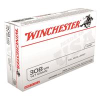 Winchester White Box, .308 Winchester, FMJ, 147 Grain, 20 Rounds