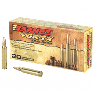 Barnes VOR-TX, 223 Rem, 55 Grain, Triple Shock X, Lead Free, 20 Round Box, California Certified Nonlead Ammunition 21520