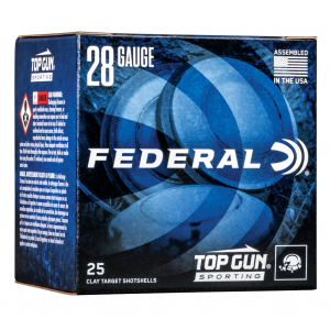 Federal Top Gun Sporting, 28 Gauge 2.75", #7.5, 3/4 oz, 25 Round Box, 1,330 FPS TGS282175