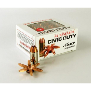 G2 Research Civic Duty Ammunition .45 ACP CHP 20/ct