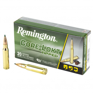 Remington CORE-LOKT, TIPPED, 308 Winchester, 150 Grain, Polymer Tip, 20 Round Box 29039