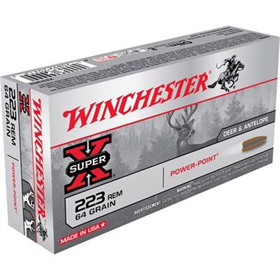 Winchester Super-X Ammo 223 Remington 64gr Power-Point - 223 Remington 64gr Power-Point 20/Box