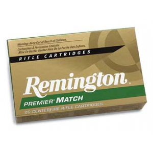 REMINGTON Premier Match 308 Win. 175 Grain BTHP Ammo, 20 Round Box (RM308W8)