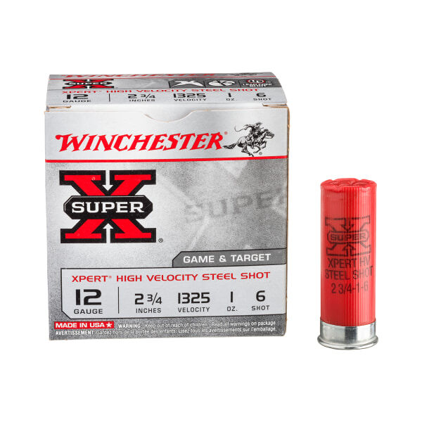 Winchester Xpert Hi-Velocity Game and Target Steel Shotshells - 12 Gauge - #7 Shot - 25 rounds