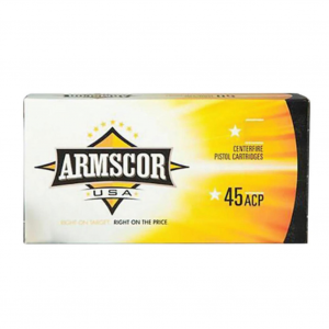 ARMSCOR .45 ACP 230Gr JHP 20rd Box Ammo (AC45A-10N)