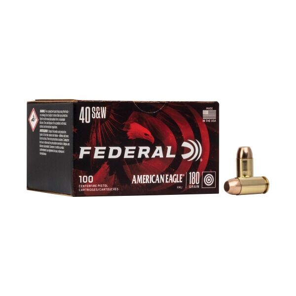 Federal American Eagle .40 S&W 180 Grain Handgun Ammo