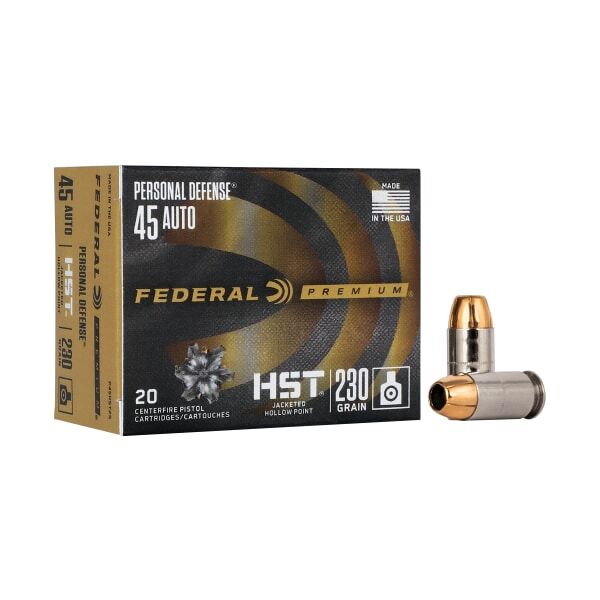 Federal Premium Personal Defense .45 ACP 230 Grain HST Handgun Ammo