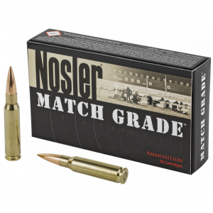 NOSLER RDF HPBT, 308 Winchester, 175 Grain, Rifle Ammunition, 20 Round Box 60132