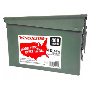 Winchester Handgun Ammunition .40 S&W 165 gr FMJ 1060 fps 400/ct