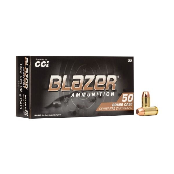 CCI Blazer 10mm 180 Grain FMJ Handgun Ammo