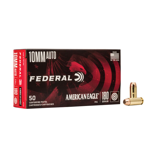 Federal American Eagle 10mm Auto 180 Grain FMJ Centerfire Ammo