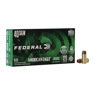 Federal Lead Free Range 40 S&W Ammo - 40 S&W 120gr Lead Free Fmj 500/Case