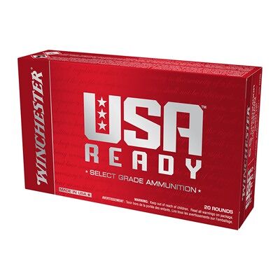 Winchester Usa Ready 10mm Auto Ammo - 10mm Auto 180gr Full Metal Jacket Flat Nose 50/Box