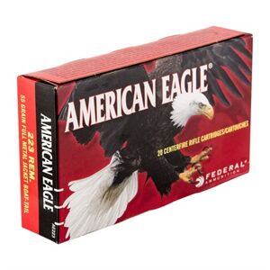 Federal American Eagle Ammo 223 Remington 55gr Fmj-Bt - 223 Remington 55gr Full Metal Jacket Bt 20/Box