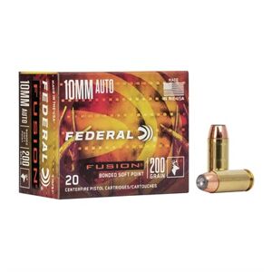 Federal Fusion Handgun 10mm Auto Ammo - 10mm Auto 200gr Soft Point 20/Box