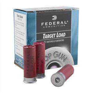 Federal Top Gun Light Ammo 12 Gauge 2-3/4" 1-1/8 Oz #8 Shot - 12 Gauge 2-3/4" 1-1/8 Oz #8 Shot 25/Box