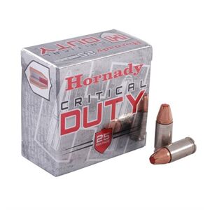 Hornady Critical Duty Ammo 9mm Luger +p 124gr Flexlock - 9mm Luger +p 124gr Flexlock 25/Box
