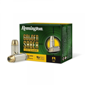 Remington Golden Saber Defense Ammunition .40 S&W 165gr BJHP 1150 fps 20/ct