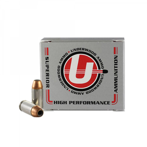 Underwood Ammo Sporting Jacketed Hollow Point Handgun Ammunition 40 S&W 150gr JHP 1300 fps 20/ct