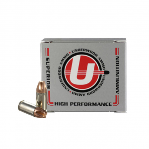 Underwood Ammo Xtreme Defender Handgun Ammunition 9mm Luger 90gr JHP 1550 fps 20/ct