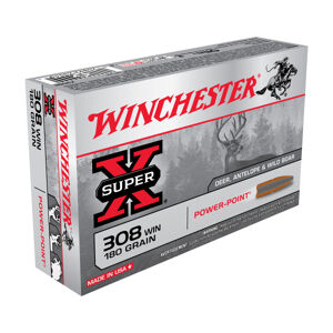 Winchester Super-X Power-Point Centerfire Rifle Ammo - .243 Winchester - 100 Grain