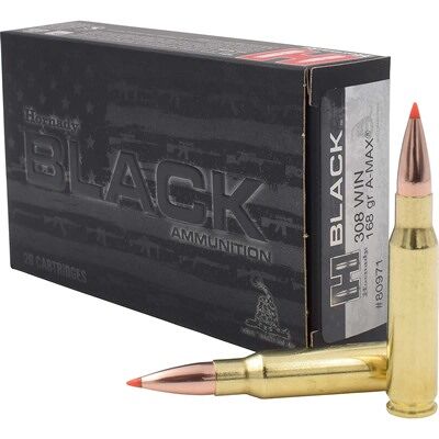 Hornady Black Ammo 308 Winchester 168gr A-Max - 308 Winchester 168gr A-Max 200/Case